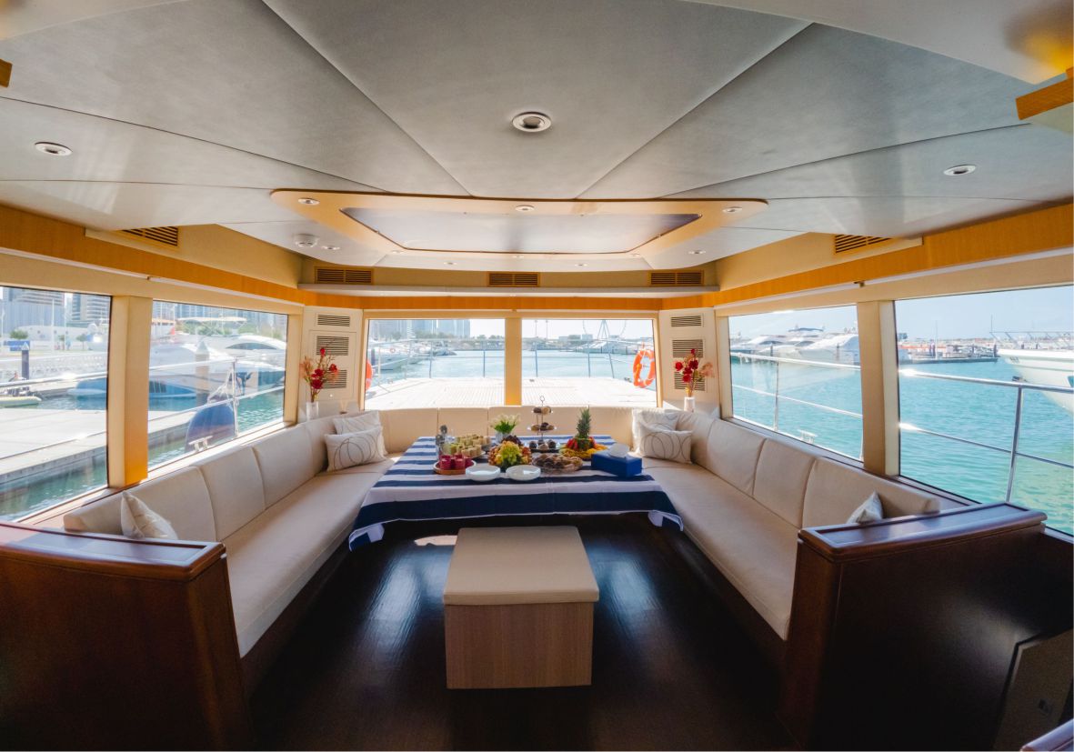 Explora 60ft(18m) New Year's Eve Yacht rental in Dubai - Flame Yacht Rental in dubai