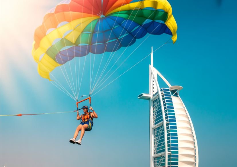 The BEST Dubai Parasailing 2025 - Flame Yacht Rental in dubai