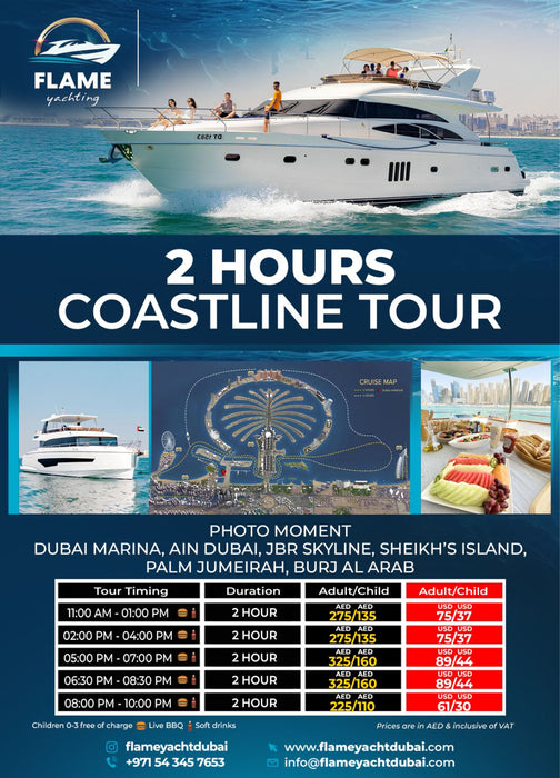 2 Hours Shared Yacht Tour