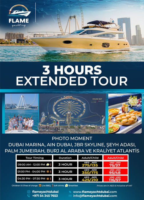 3 Hours Shared Yacht Tour