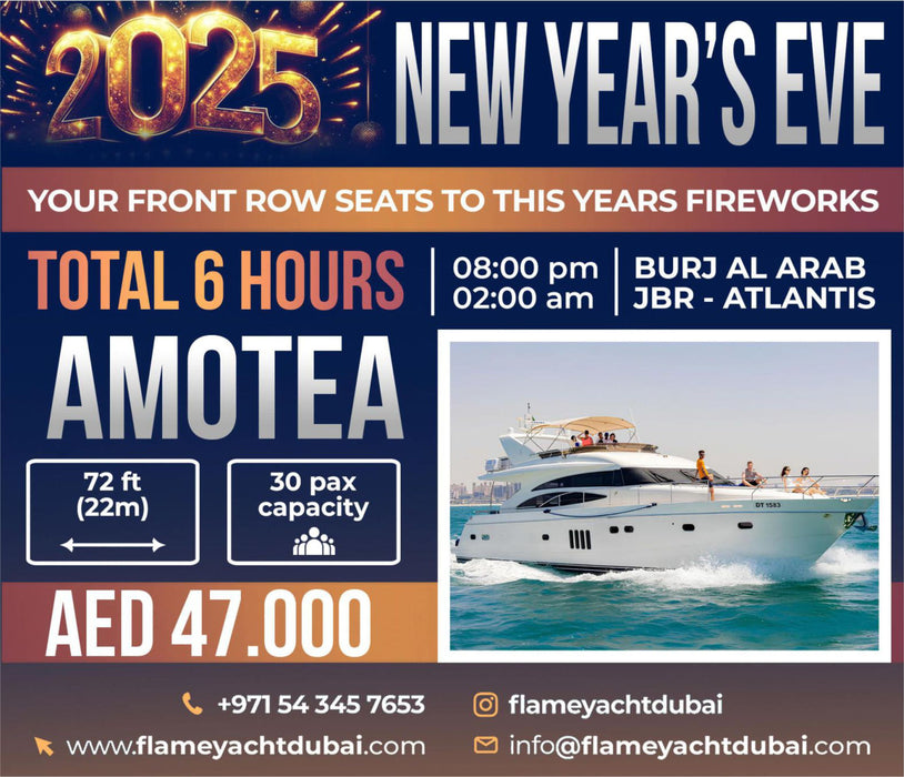 Amotea 72ft(22m) NEW YEAR'S EVE