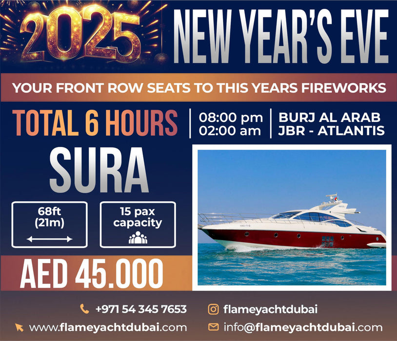 Sura 68ft(21m) NEW YEAR'S EVE