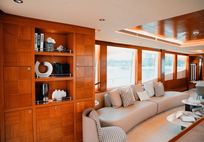 Formula 1 Abu Dhabi Yachts - F1 Abu Dhabi Yacht Rental 110ft - Flame Yacht Rental in dubai