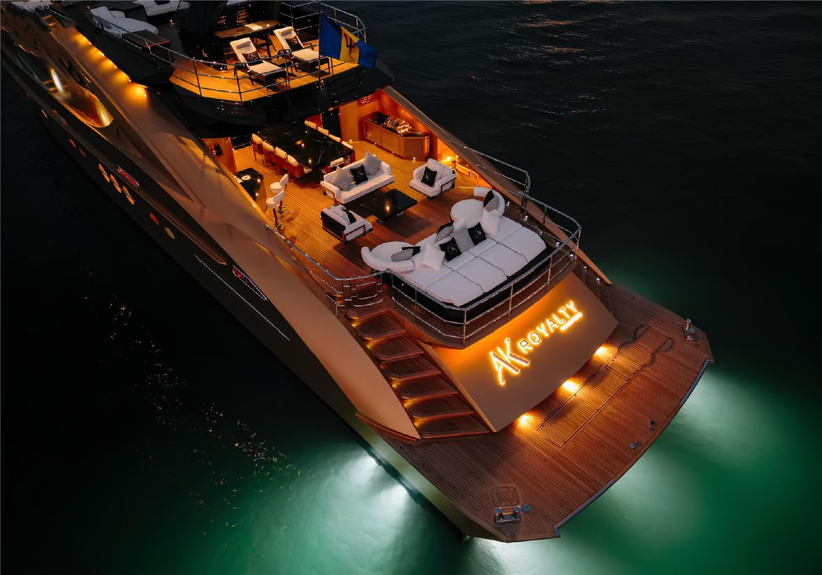 Ak Royality 136ft(42m) Luxury Yacht Rental Dubai - Flame Yacht Rental in Dubai