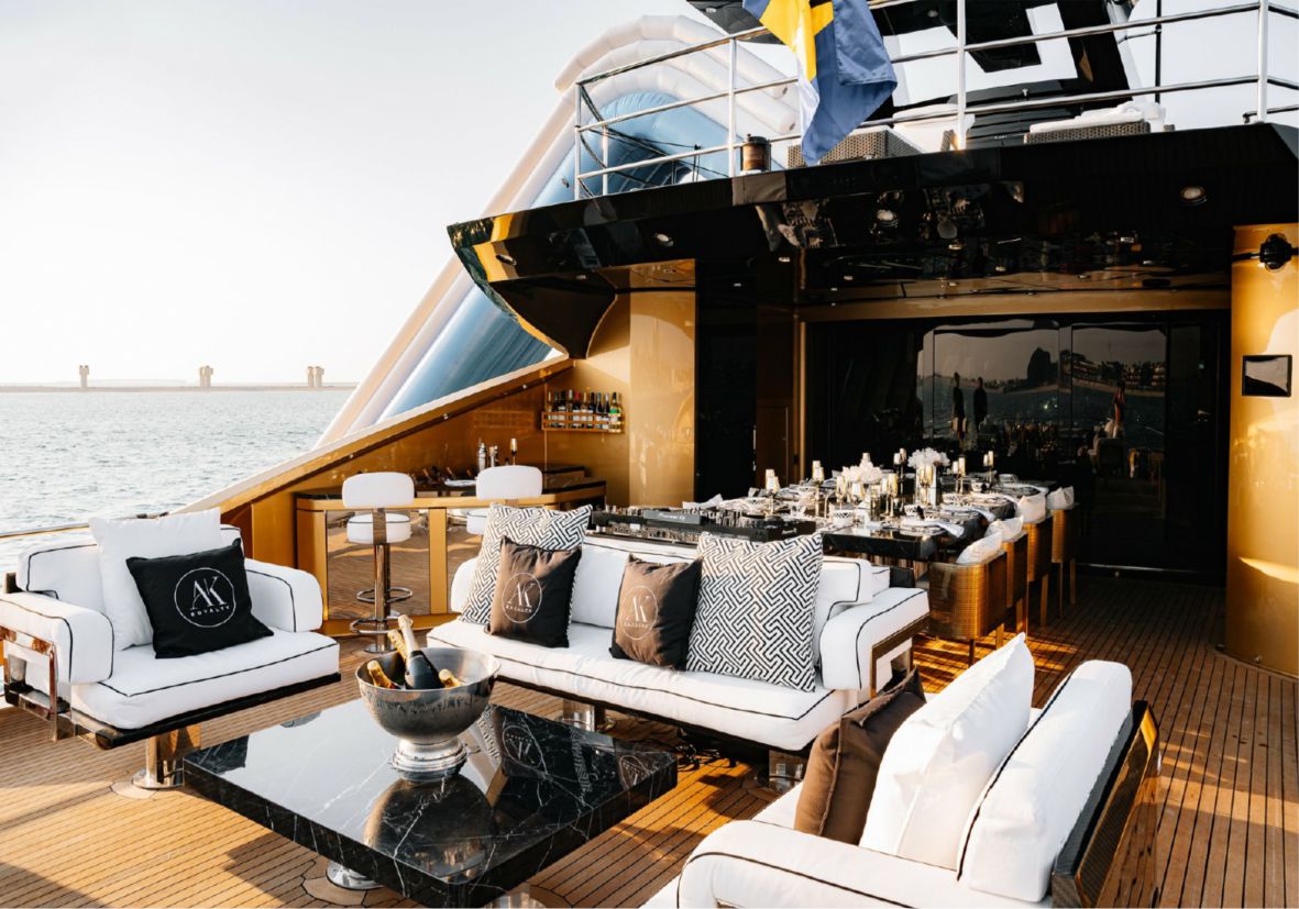 Ak Royality 136ft(42m) Luxury Yacht Rental Dubai - Flame Yacht Rental in Dubai