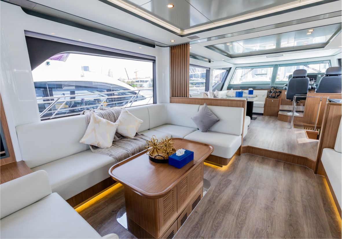 Amie,Axie 63ft(19m) Yacht Rental Dubai - Flame Yacht Rental in Dubai