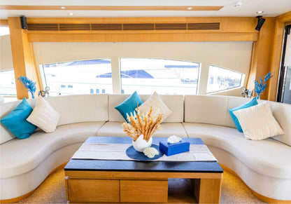 Astra 76ft(23m) Astra 76ft(23m) New Year's Eve Yacht rental in Dubai - Flame Yacht Rentals