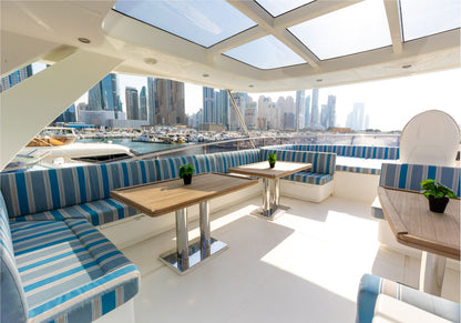 Caliente 96ft(29m) New Year's Eve Yacht rental in Dubai - Flame Yacht Rental in Dubai