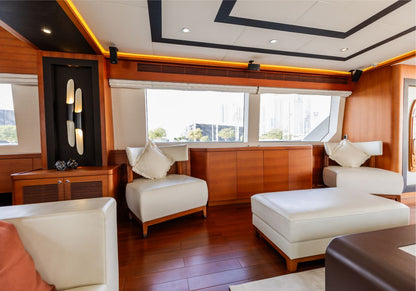 Caliente 96ft(29m) New Year's Eve Yacht rental in Dubai - Flame Yacht Rental in Dubai