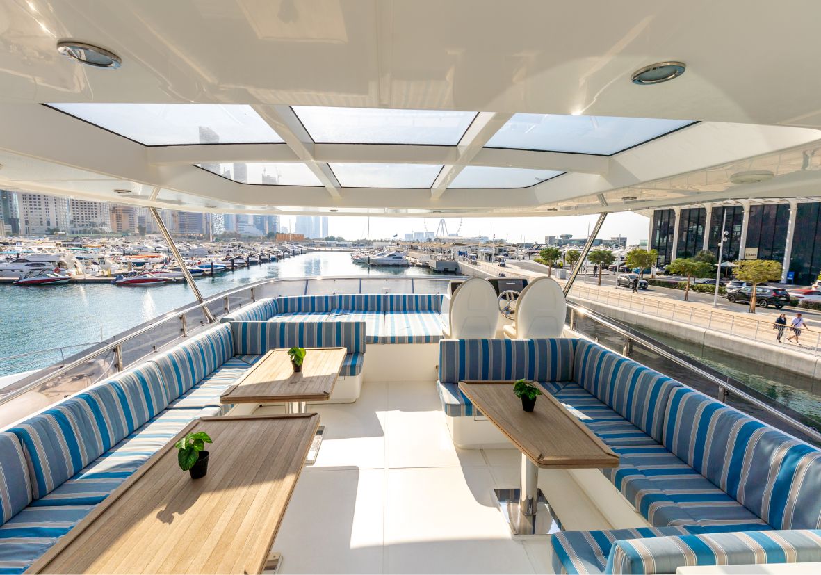 Caliente 96ft(29m) New Year's Eve Yacht rental in Dubai - Flame Yacht Rental in Dubai