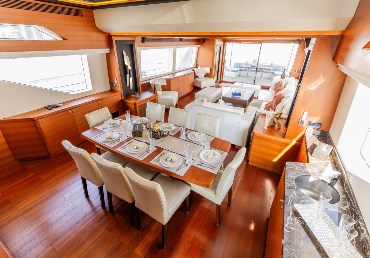 Caliente 96ft(29m) New Year's Eve Yacht rental in Dubai - Flame Yacht Rental in Dubai
