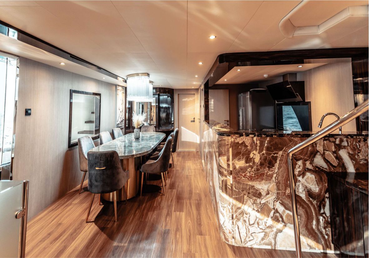 D53 151ft(46m) Yacht Rental Dubai - Flame Yacht Rental in Dubai