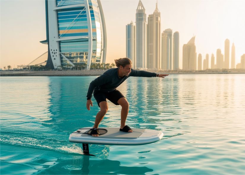Efoil board rental in Dubai - Electric foil surfboard
Flame Yacht Rentals