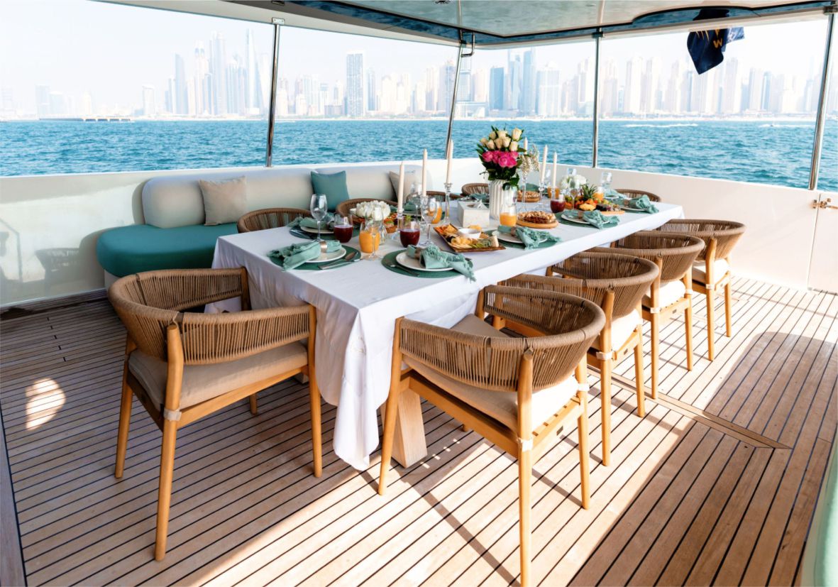 Eva 80ft(25m) Yacht Rental Dubai - Flame Yacht Rental in Dubai