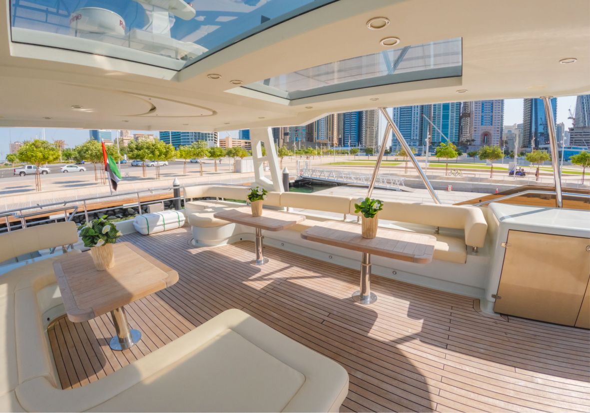 Explora 60ft(18m) New Year's Eve Yacht rental in Dubai - Flame Yacht Rental in dubai
