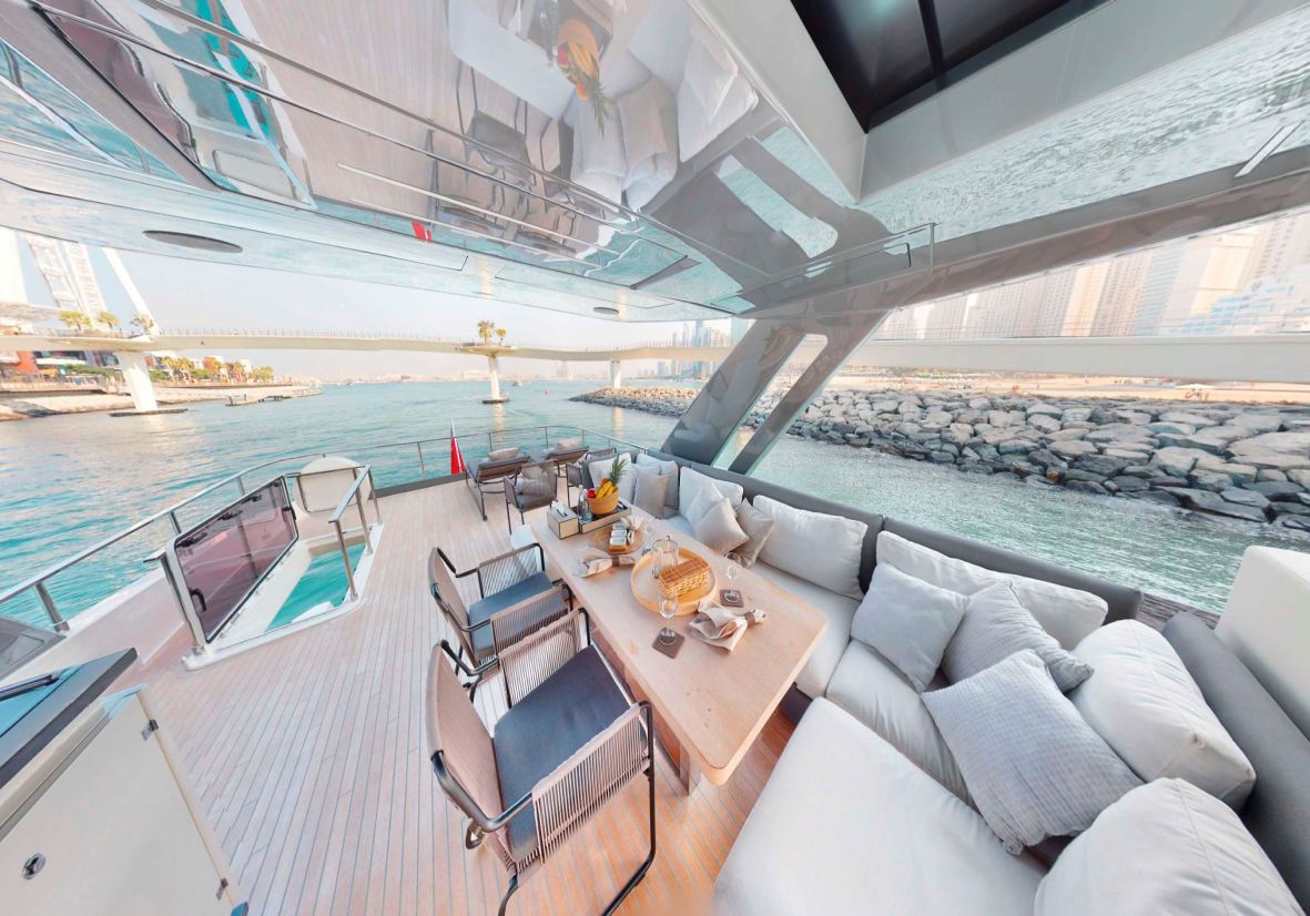 Feretti 78ft(24m) Luxury Yacht Rental Dubai - Flame Yacht Rental in Dubai