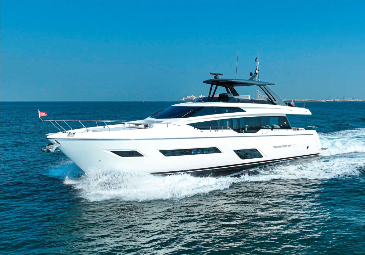 Feretti 78ft(24m) Luxury Yacht Rental Dubai - Flame Yacht Rental in Dubai