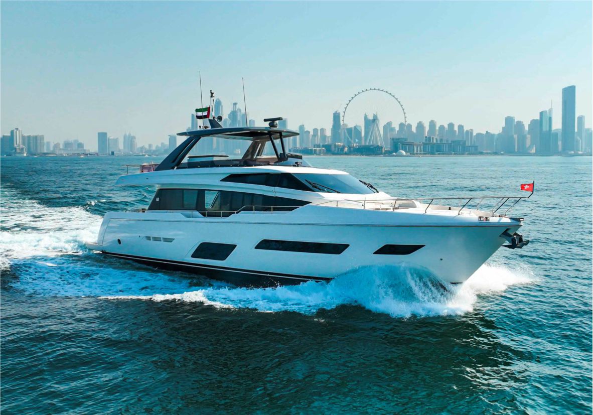 Feretti 78ft(24m) Luxury Yacht Rental Dubai - Flame Yacht Rental in Dubai