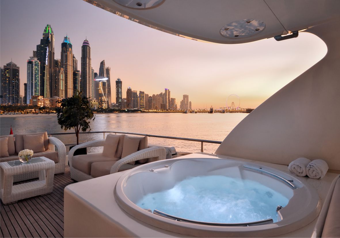 HAIGAN 90ft(28m) Luxury Yacht Rental Dubai - Flame Yacht Rental in Dubai