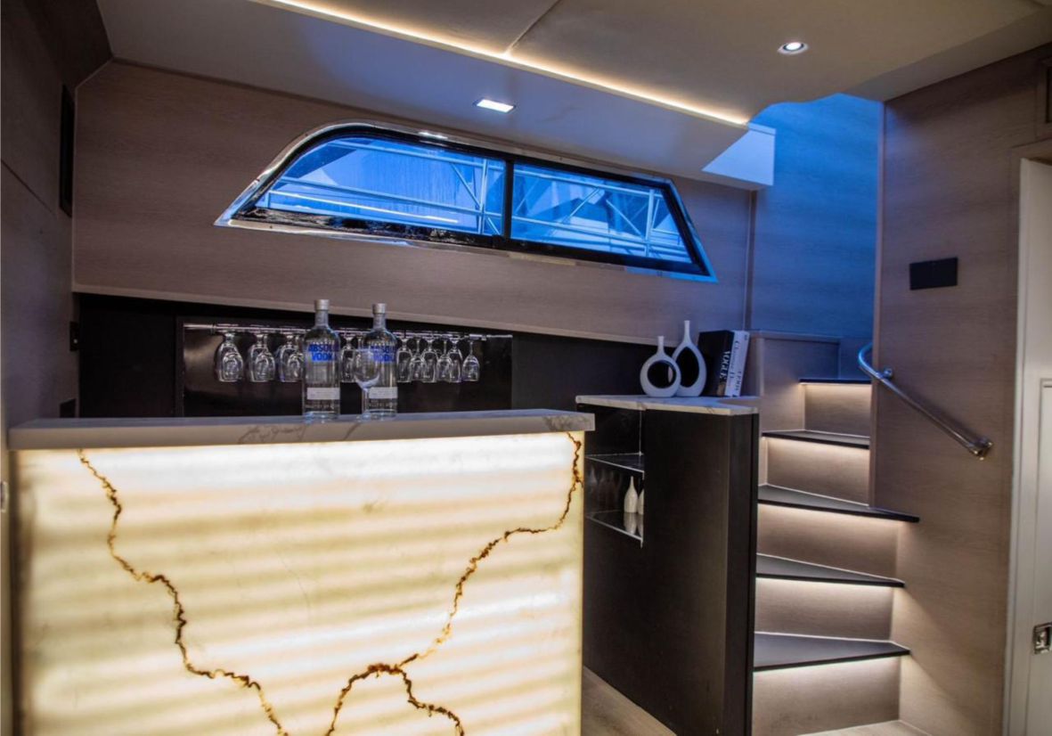 Hatteras 64ft(19m) New Year's Eve Yacht rental in Dubai- Flame Yacht Rental in Dubai