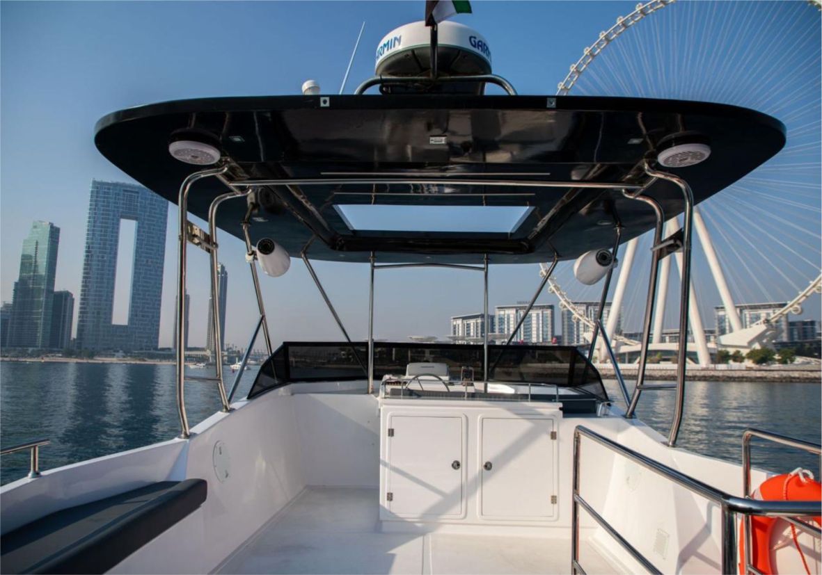Hatteras 64ft(19m) New Year's Eve Yacht rental in Dubai- Flame Yacht Rental in Dubai