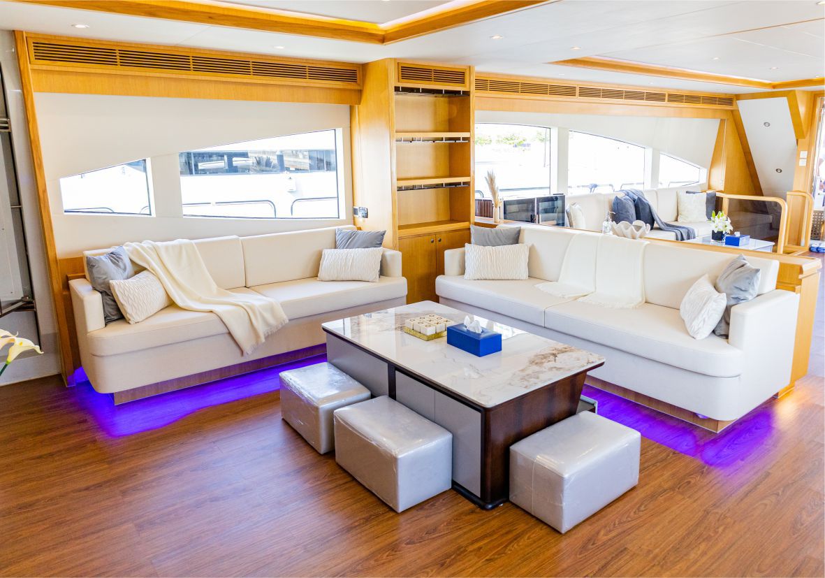 Kona 110ft(34m) New Year's Eve Yacht rental in Dubai  - Flame Yacht Rental in dubai