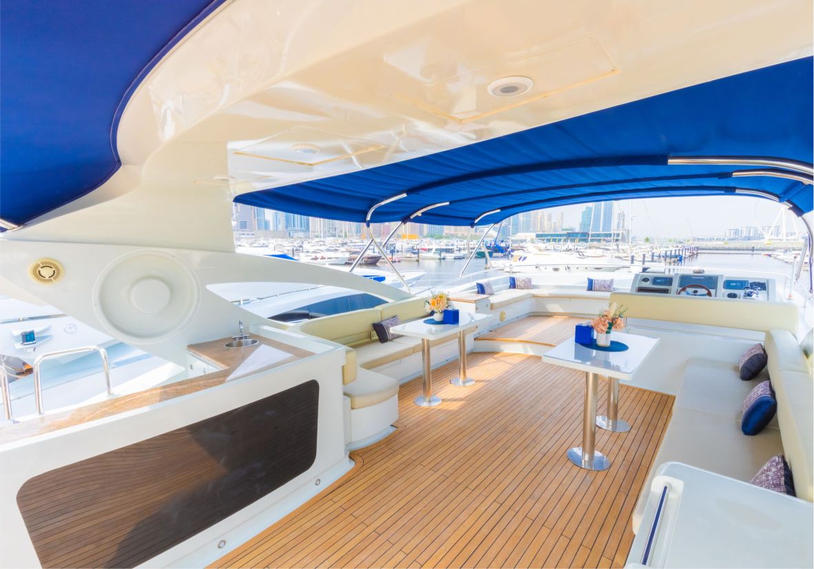 Kona 110ft(34m) New Year's Eve Yacht rental in Dubai  - Flame Yacht Rental in dubai