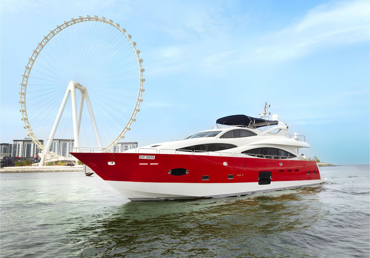 Kona 110ft(34m) Yacht Rental Dubai - Flame Yacht Rental in Dubai