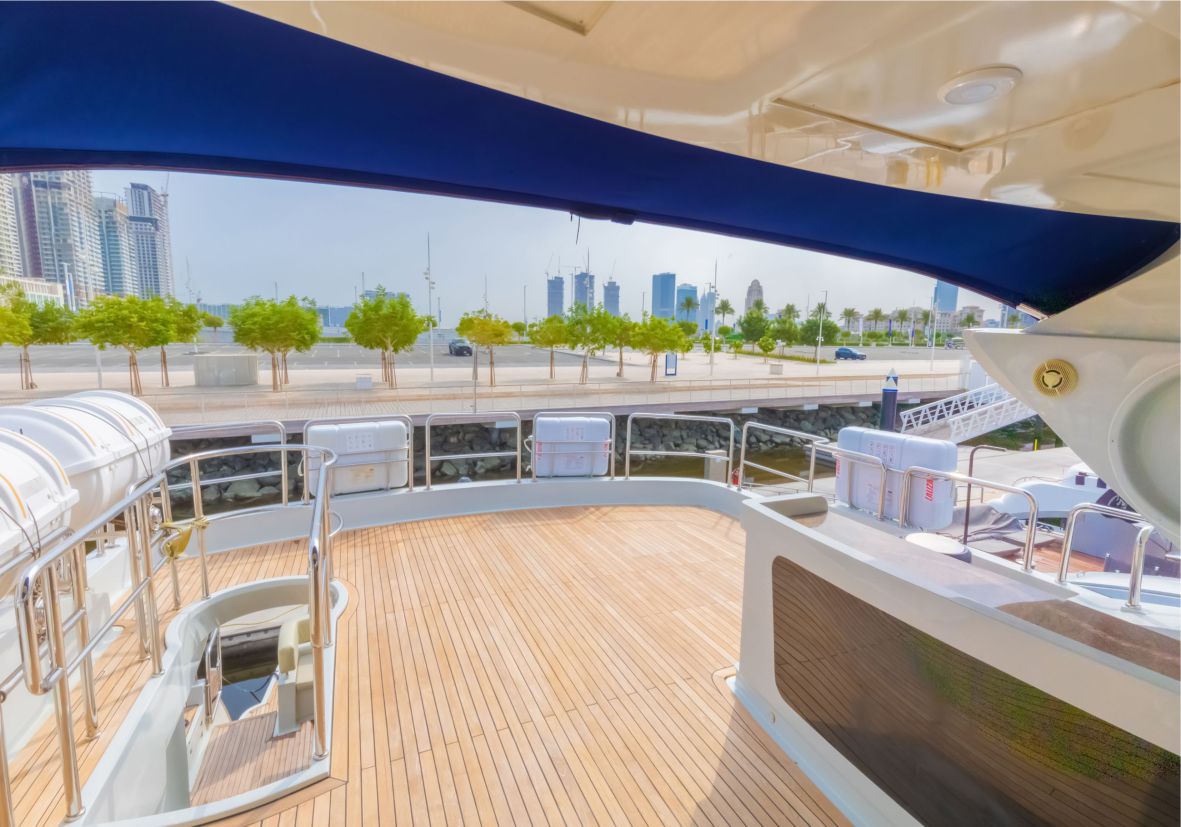 Kona 110ft(34m) Yacht Rental Dubai - Flame Yacht Rental in Dubai