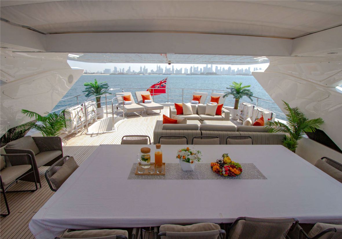 Legende 116ft(36m) Luxury Yacht Rental Dubai - Flame Yacht Rental in Dubai