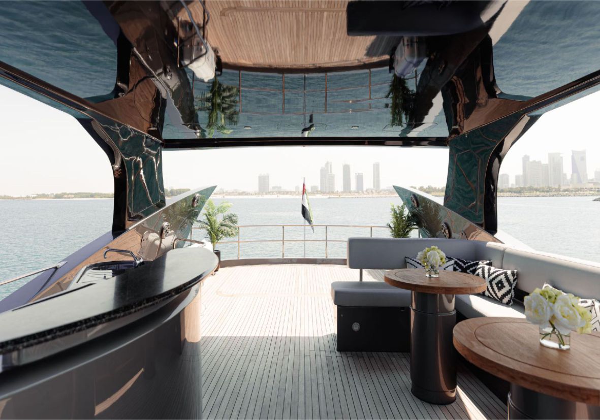 Matrix 82ft(25m) Luxury Yacht Rental Dubai - Flame Yacht Rental in Dubai