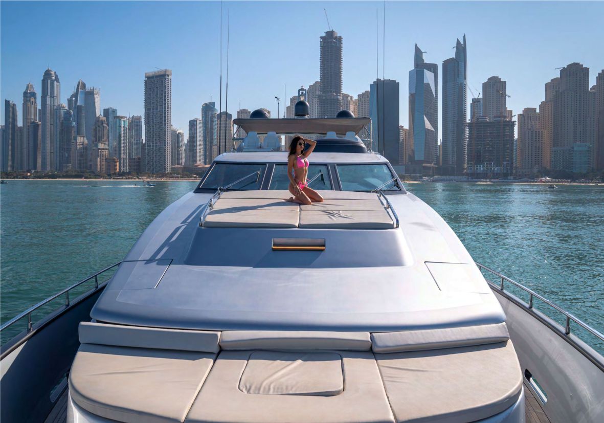 Medusa 100ft(30m) Luxury Yacht Rental Dubai- Flame Yacht Rental in Dubai
