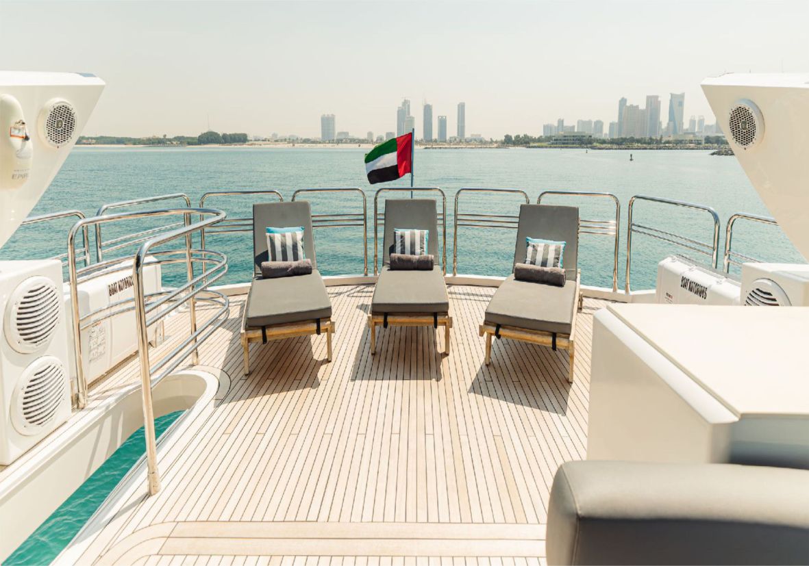 NOTORIOUS 90ft(28m) Luxury Yacht Rental Dubai - Flame Yacht Rental in Dubai