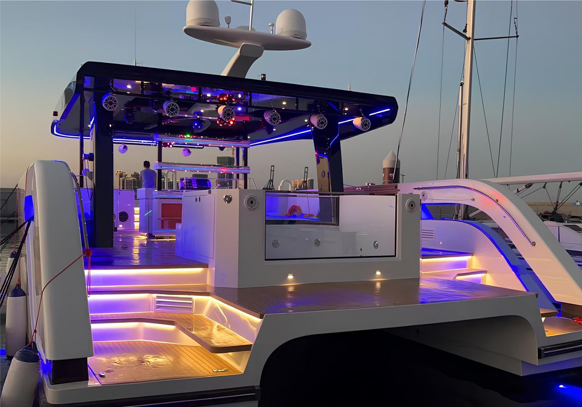 Ozon 55Ft(17m) Party Yacht Rental Dubai - Flame Yacht Rental in Dubai