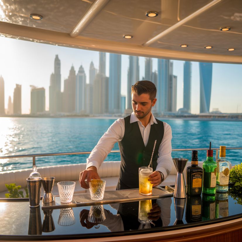Private Bartender for Yacht Party Dubai - Flame Yacht Rental in dubai