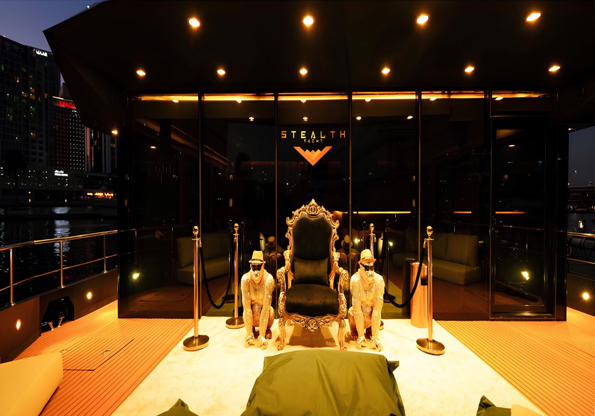 Stealth 90ft(28m) Party Yacht Rental Dubai - Flame Yacht Rental in Dubai